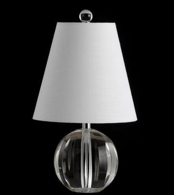 Goddard 16" Crystal Ball/Metal LED Table Lamp - JONATHAN Y